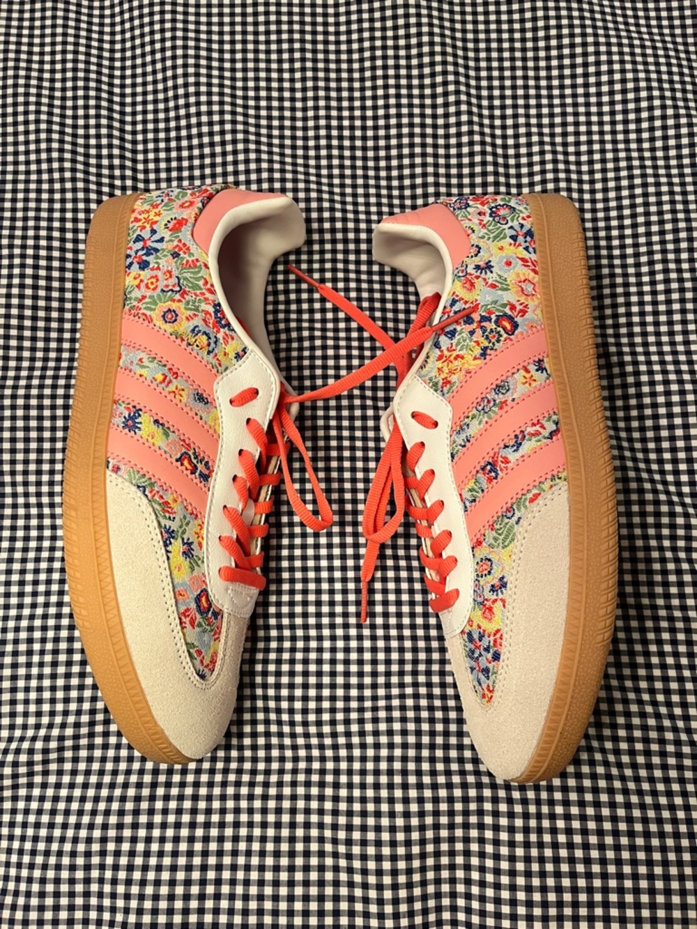 Adidas X Liberty London Pink Floral Brocade Sambas NWOB. Fits like US W 10/10.5 - Picture 5 of 9